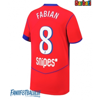 Paris Saint-Germain Fabian Ruiz #8 Tricou Fotbal Replică 2025-26 Barbati Treilea